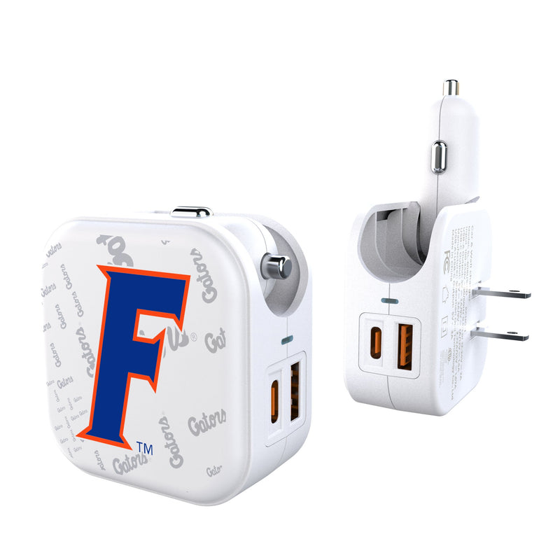 University of Florida Gators Quadtile 2 in 1 USB Charger