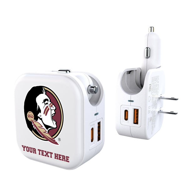 Florida State University Seminoles Personalized Insignia 2 in 1 USB Charger