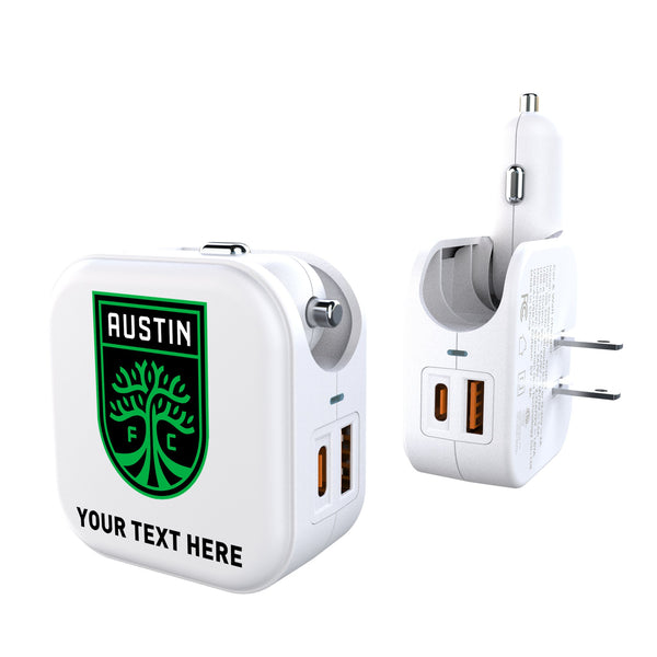 Austin FC Personalized Insignia 2 in 1 USB Charger