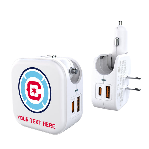 Chicago Fire Personalized Insignia 2 in 1 USB Charger