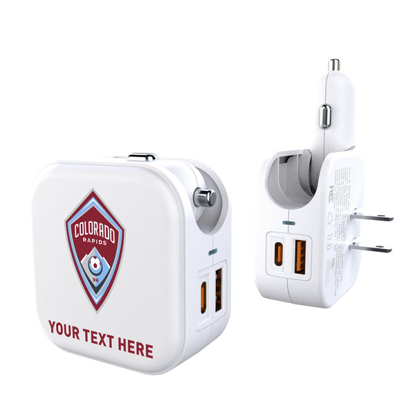Colorado Rapids Personalized Insignia 2 in 1 USB Charger