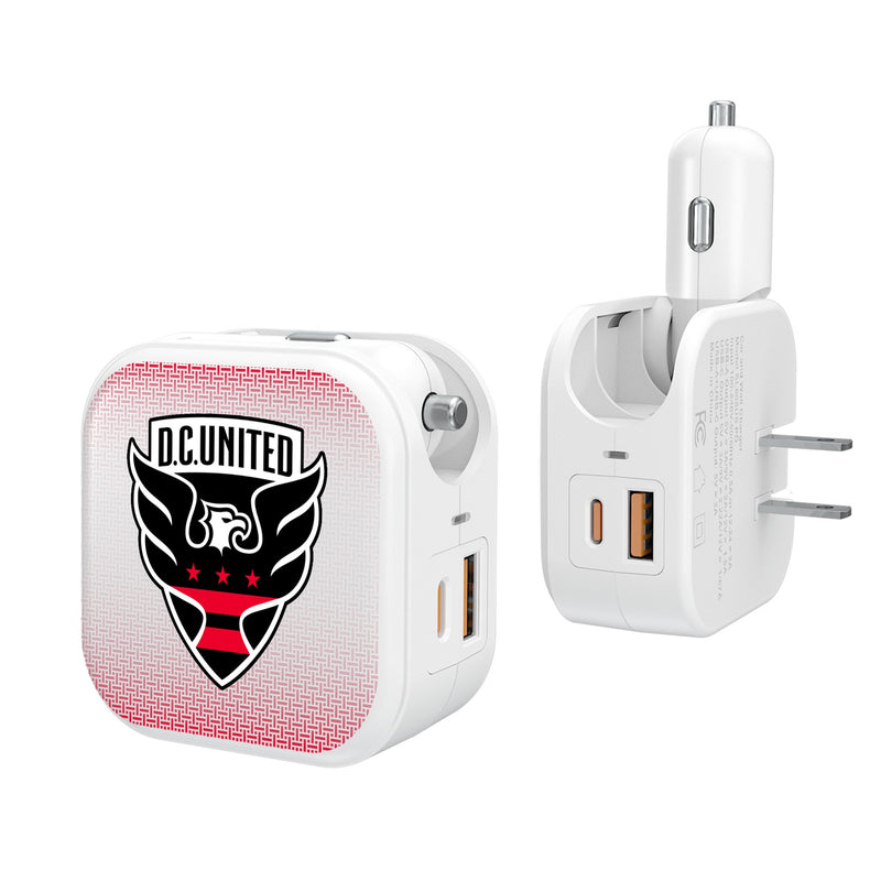 DC United  Linen 2 in 1 USB Charger