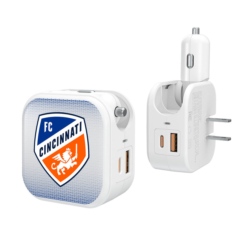 FC Cincinnati  Linen 2 in 1 USB Charger