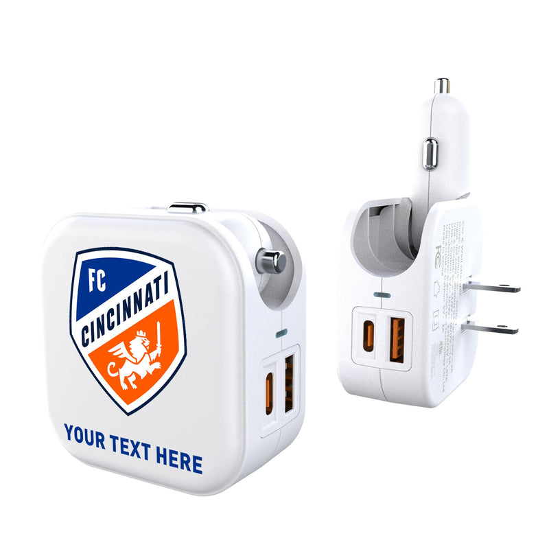 FC Cincinnati Personalized Insignia 2 in 1 USB Charger