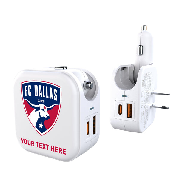 FC Dallas Personalized Insignia 2 in 1 USB Charger