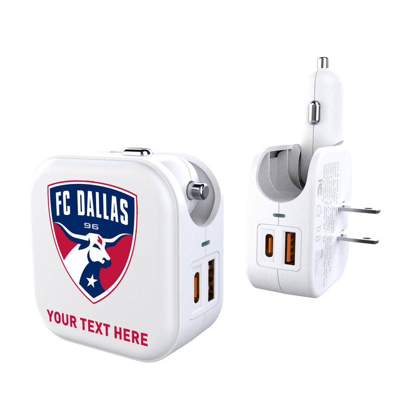 FC Dallas Personalized Insignia 2 in 1 USB Charger