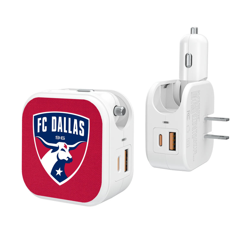 FC Dallas  Solid 2 in 1 USB Charger