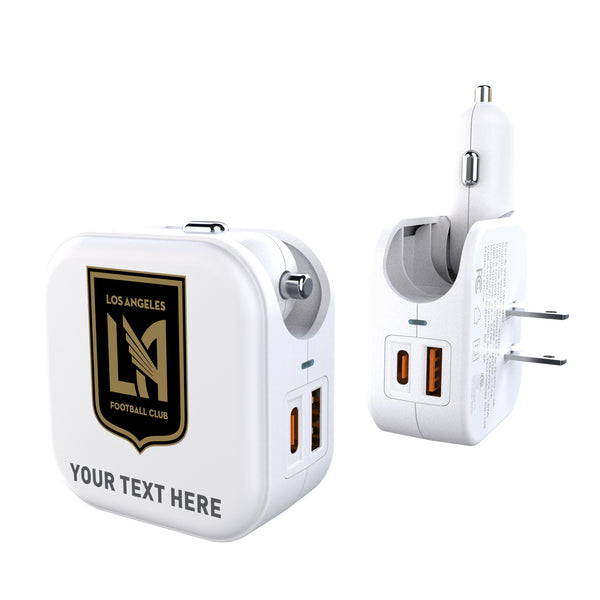 Los Angeles Football Club Personalized Insignia 2 in 1 USB Charger