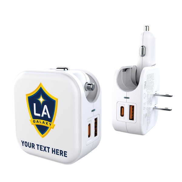 LA Galaxy Personalized Insignia 2 in 1 USB Charger