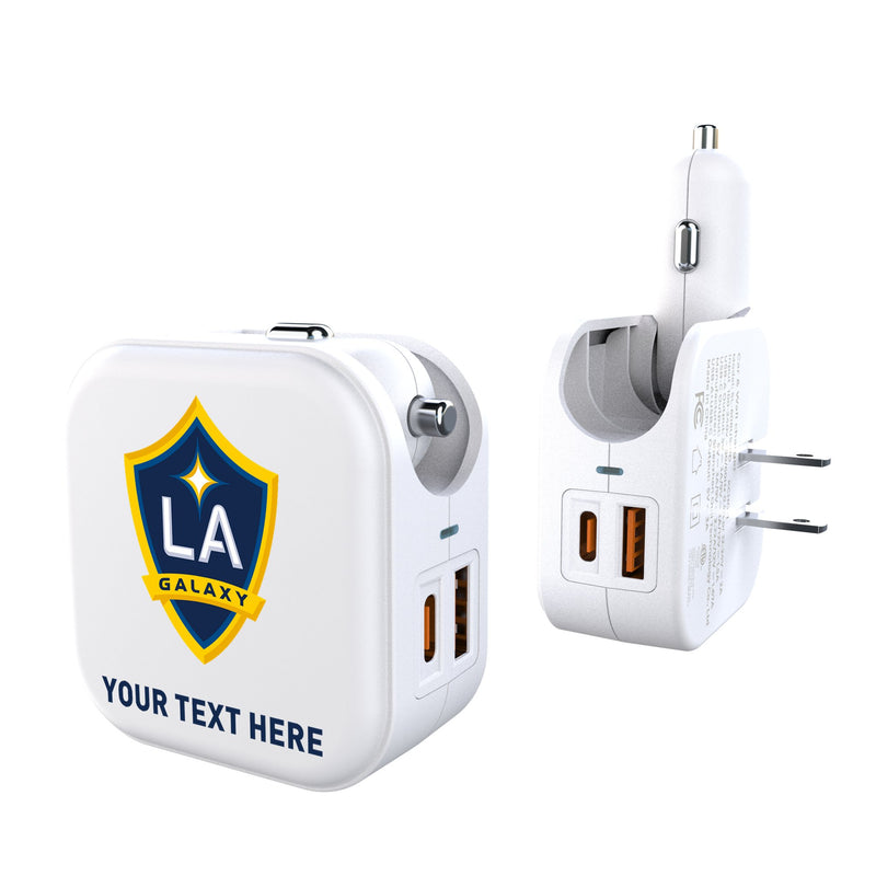 LA Galaxy Personalized Insignia 2 in 1 USB Charger