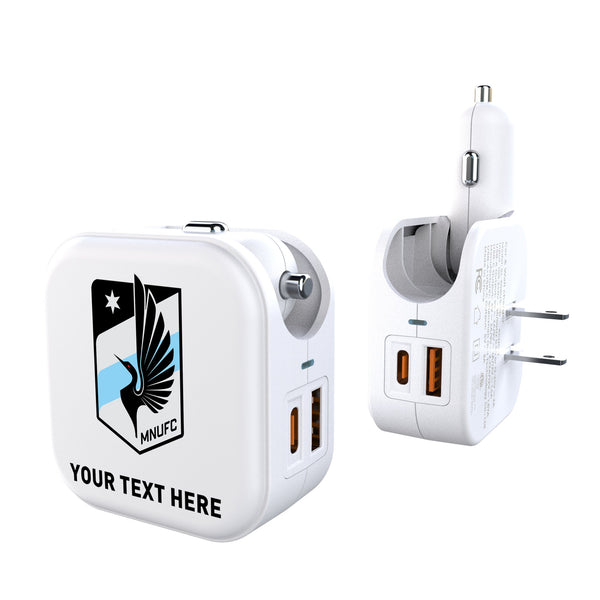 Minnesota United FC Personalized Insignia 2 in 1 USB Charger