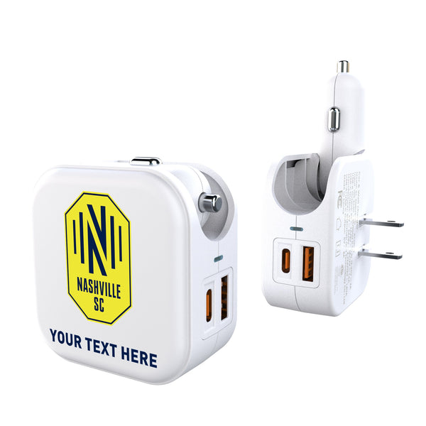 Nashville SC Personalized Insignia 2 in 1 USB Charger