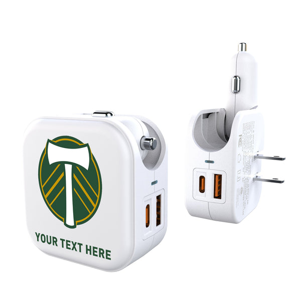 Portland Timbers Personalized Insignia 2 in 1 USB Charger