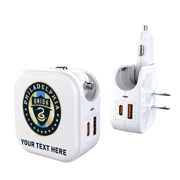 Philadelphia Union Personalized Insignia 2 in 1 USB Charger