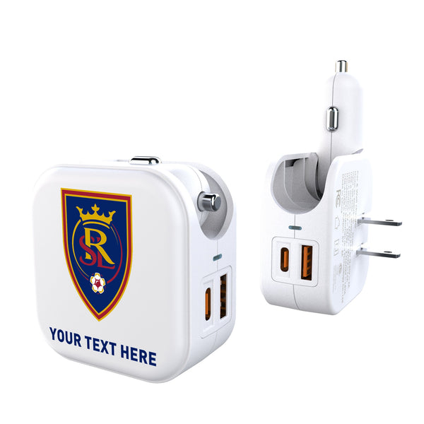 Real Salt Lake Personalized Insignia 2 in 1 USB Charger