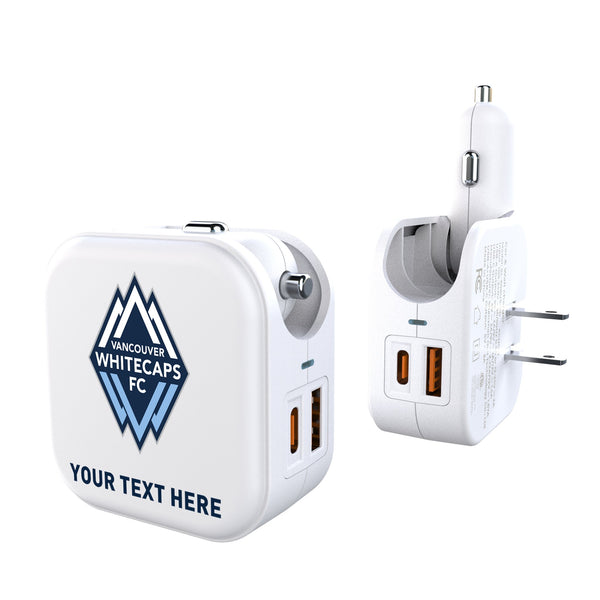 Vancouver Whitecaps Personalized Insignia 2 in 1 USB Charger