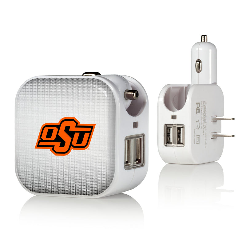 Oklahoma State Cowboys Linen 2 in 1 USB Charger