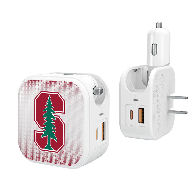 Stanford University Cardinal Linen 2 in 1 USB Charger