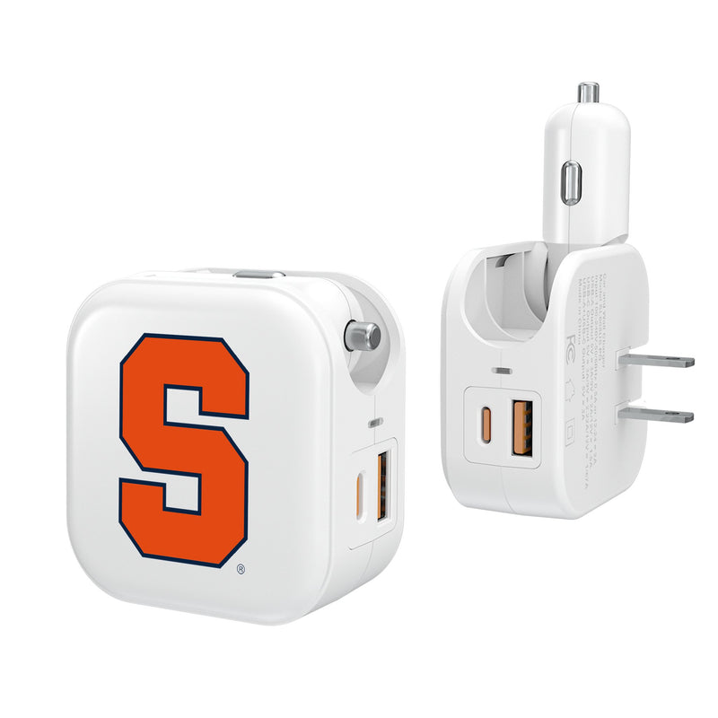 Syracuse University Orange Insignia 2 in 1 USB Charger