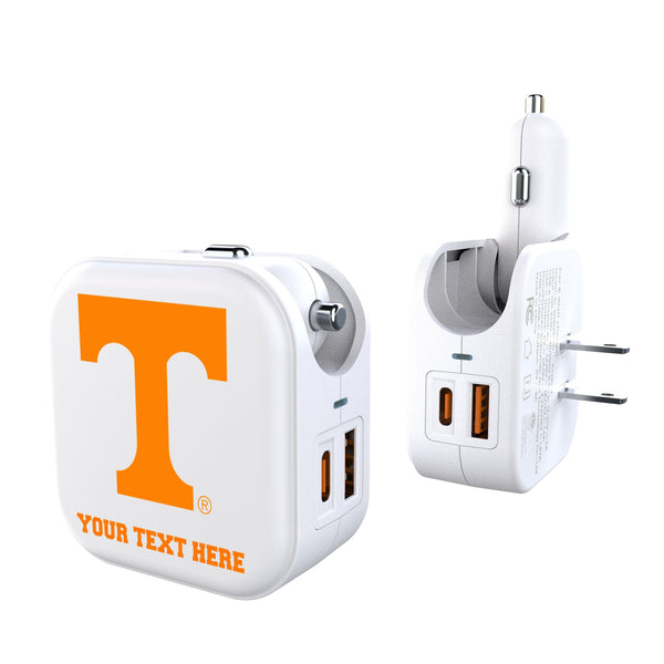 University of Tennessee Volunteers Personalized Insignia 2 in 1 USB Charger