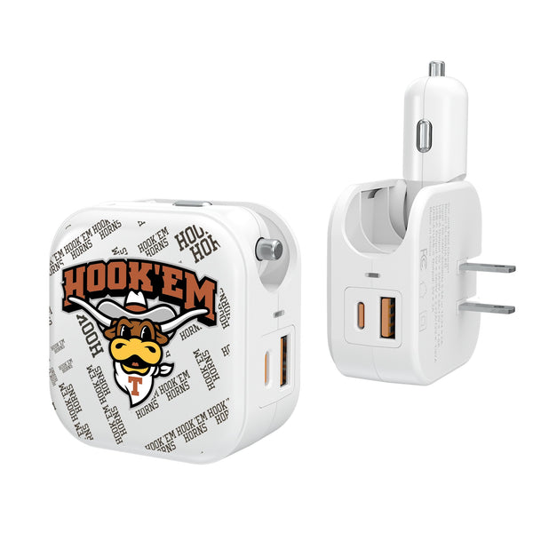 University of Texas Longhorns Quadtile 2 in 1 USB Charger
