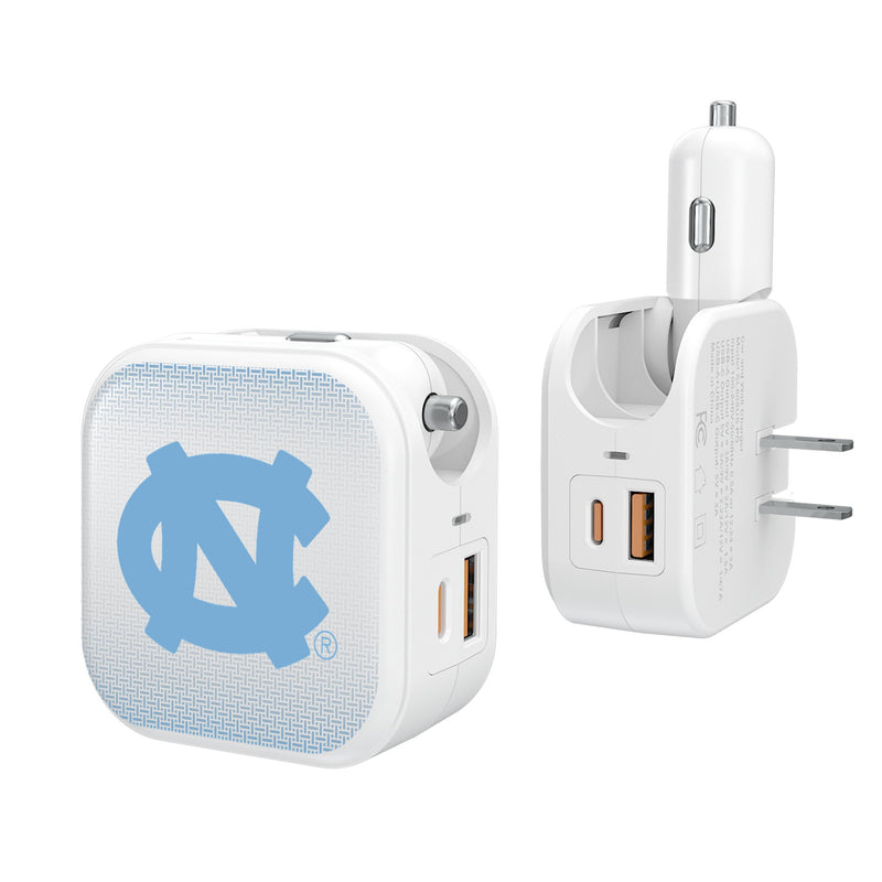 University of North Carolina Tar Heels Linen 2 in 1 USB Charger