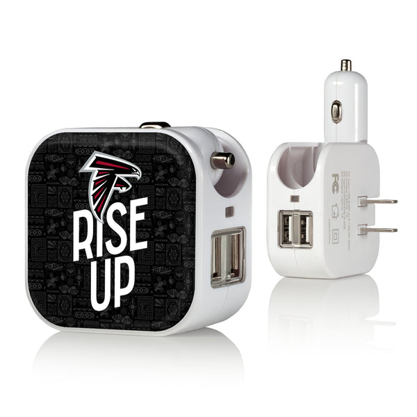 Atlanta Falcons 2024 Illustrated Limited Edition 2 in 1 USB Charger