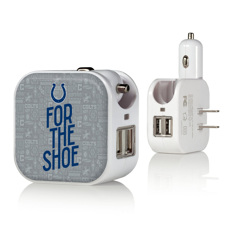 Indianapolis Colts 2024 Illustrated Limited Edition 2 in 1 USB Charger