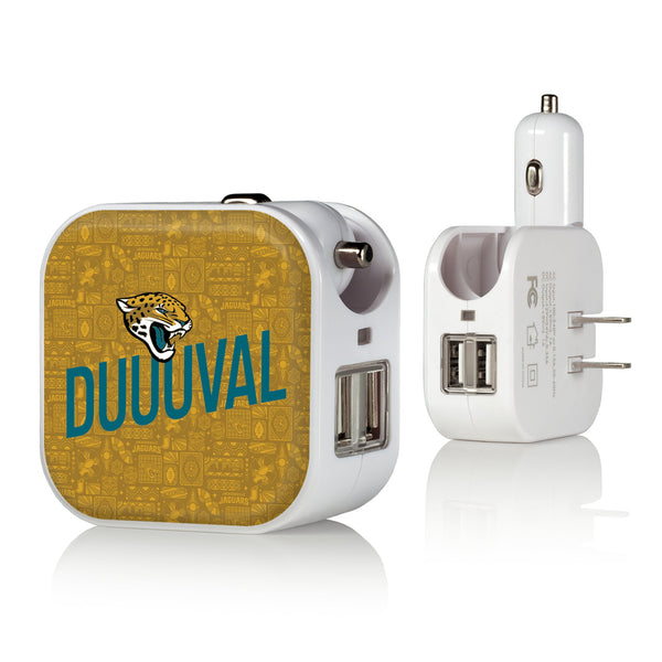 Jacksonville Jaguars 2024 Illustrated Limited Edition 2 in 1 USB Charger