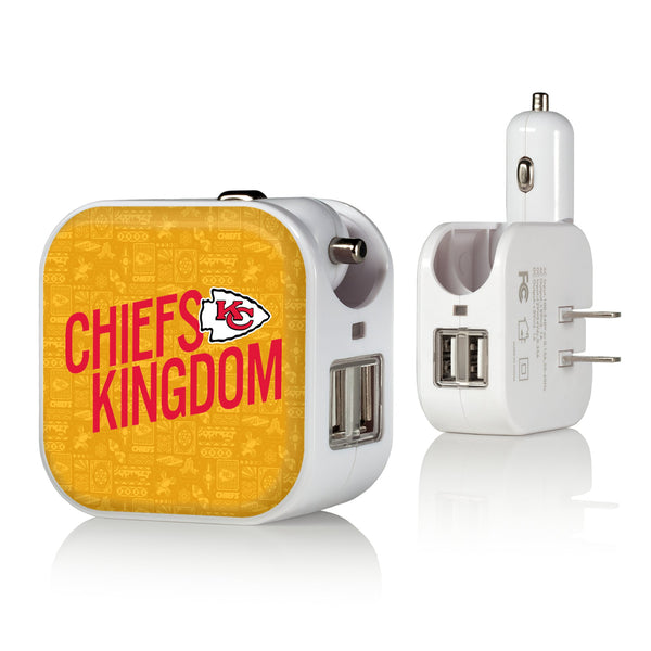 Kansas City Chiefs 2024 Illustrated Limited Edition 2 in 1 USB Charger