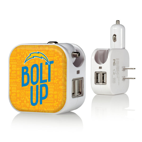 Los Angeles Chargers 2024 Illustrated Limited Edition 2 in 1 USB Charger