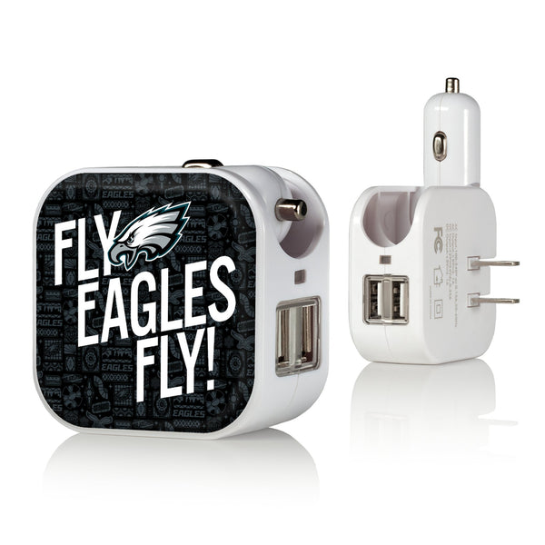 Philadelphia Eagles 2024 Illustrated Limited Edition 2 in 1 USB Charger