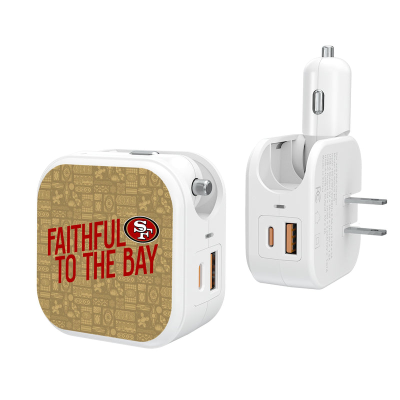 San Francisco 49ers 2024 Illustrated Limited Edition 2 in 1 USB Charger