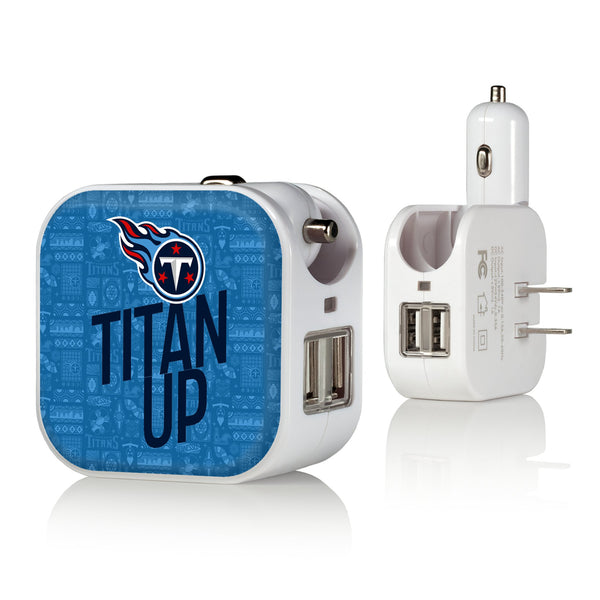 Tennessee Titans 2024 Illustrated Limited Edition 2 in 1 USB Charger