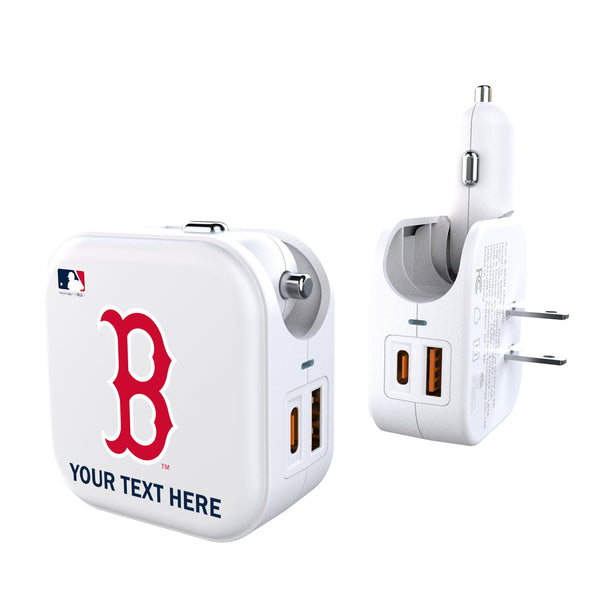Boston Red Sox Personalized Insignia 2 in 1 USB Charger
