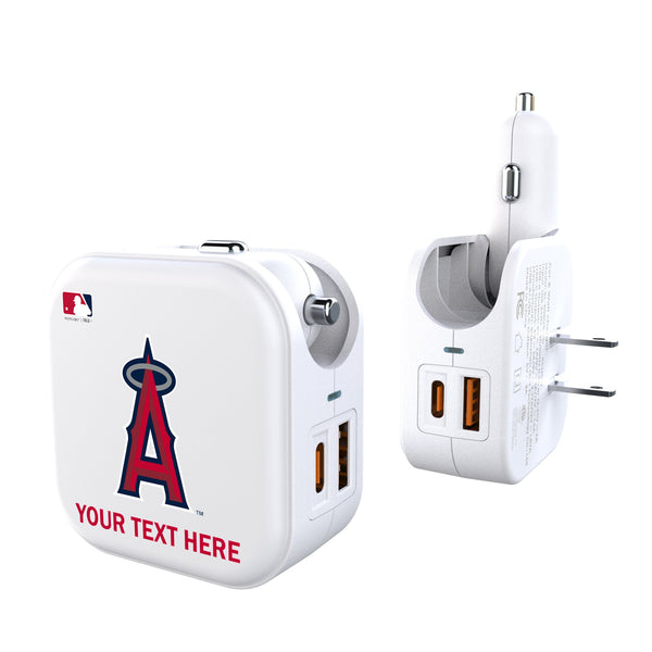 Los Angeles Angels Personalized Insignia 2 in 1 USB Charger