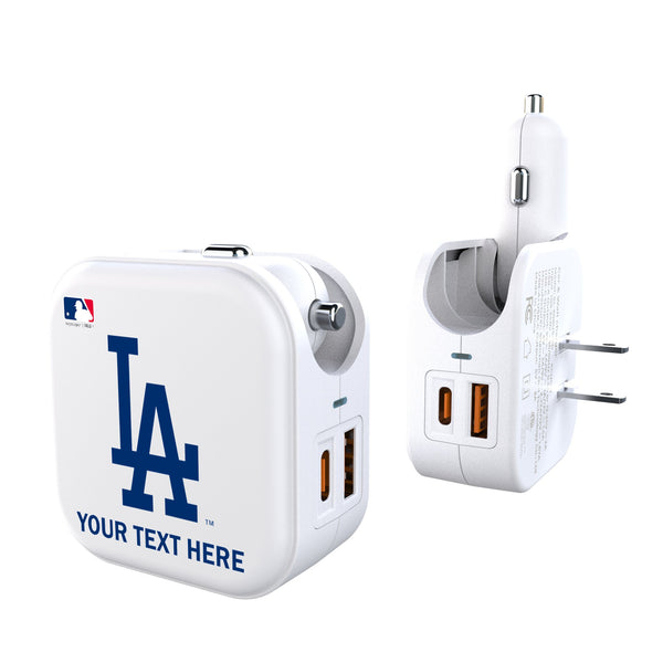 LA Dodgers Personalized Insignia 2 in 1 USB Charger