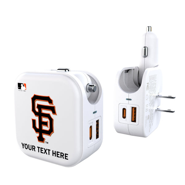 San Francisco Giants Personalized Insignia 2 in 1 USB Charger