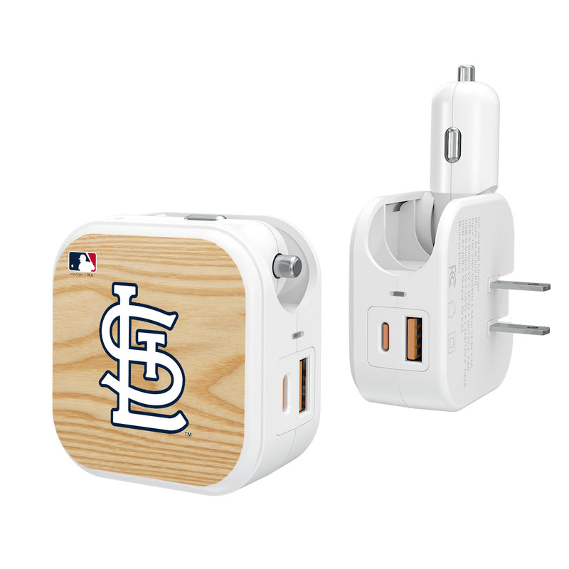 St Louis Cardinals Baseball Bat 2 in 1 USB Charger