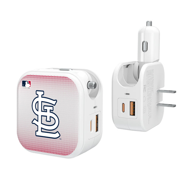 St Louis Cardinals Linen 2 in 1 USB Charger