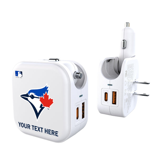 Toronto Blue Jays Personalized Insignia 2 in 1 USB Charger