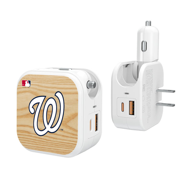 Washington Nationals Baseball Bat 2 in 1 USB Charger