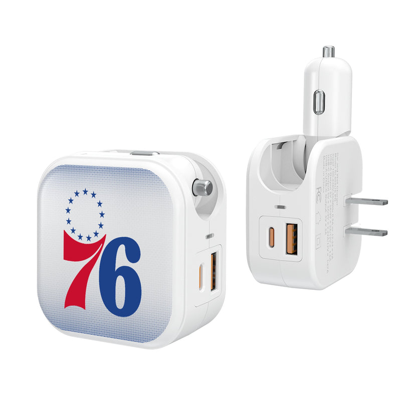 Philadelphia 76ers Linen 2 in 1 USB Charger