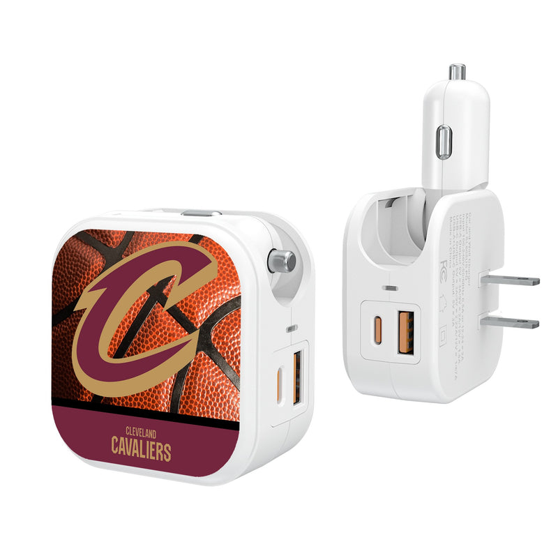 Cleveland Cavaliers Basketball 2 in 1 USB Charger