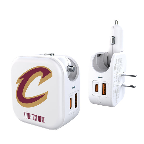 Cleveland Cavaliers Personalized Insignia 2 in 1 USB Charger