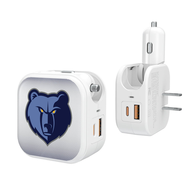 Memphis Grizzlies Linen 2 in 1 USB Charger