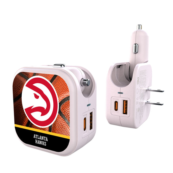 Atlanta Hawks Basketball 2 in 1 USB Charger