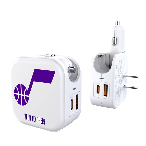 Utah Jazz Personalized Insignia 2 in 1 USB Charger