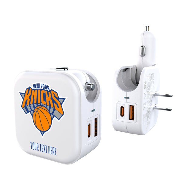 New York Knicks Personalized Insignia 2 in 1 USB Charger