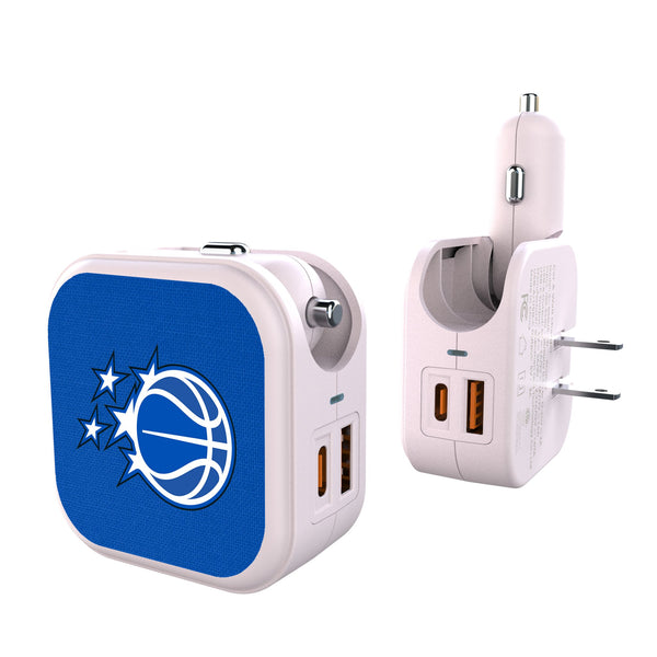 Orlando Magic Solid 2 in 1 USB Charger